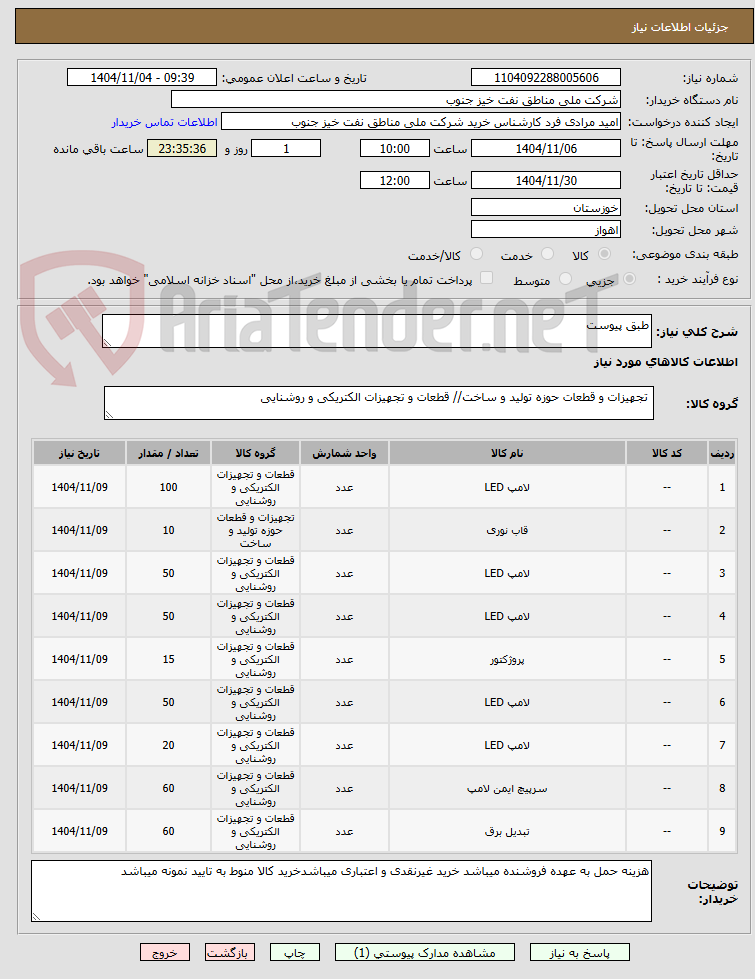 تصویر کوچک آگهی طبق پیوست