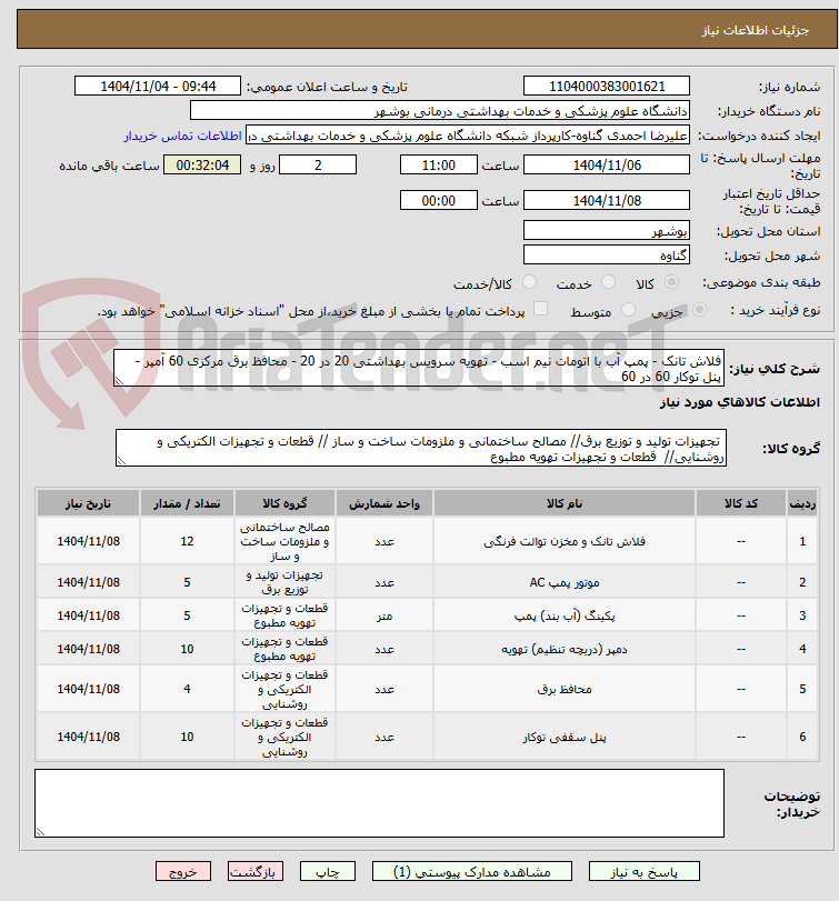 تصویر کوچک آگهی فلاش تانک - پمپ آب با اتومات نیم اسب - تهویه سرویس بهداشتی 20 در 20 - محافظ برق مرکزی 60 آمپر - پنل توکار 60 در 60