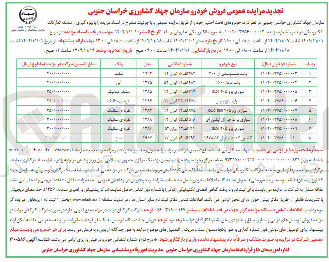 تصویر کوچک آگهی فروش خودرو