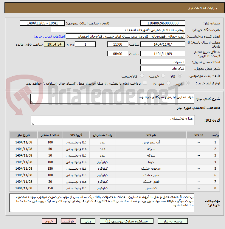 تصویر کوچک آگهی مواد غذایی آبلیمو و سرکه و خرما و...