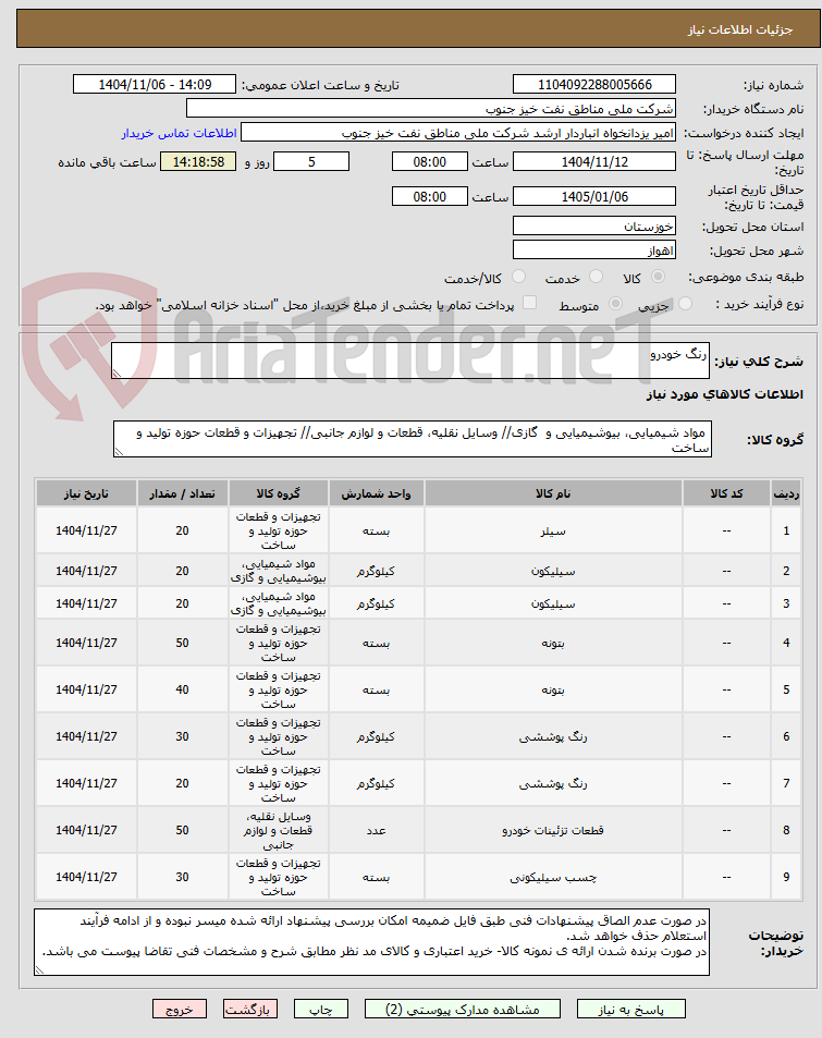 تصویر کوچک آگهی رنگ خودرو