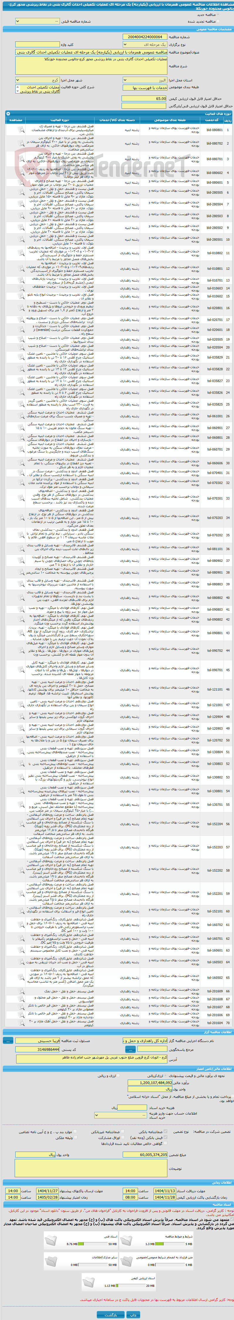 تصویر کوچک آگهی مناقصه عمومی همزمان با ارزیابی (یکپارچه) یک مرحله ای عملیات تکمیلی احداث گالری بتنی در نقاط ریزشی محور کرج-چالوس محدوده خوزنکلا