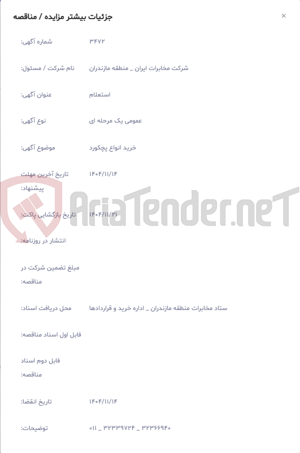 تصویر کوچک آگهی خرید انواع پچکورد