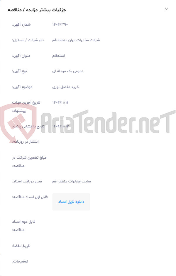 تصویر کوچک آگهی خرید مفضل نوری