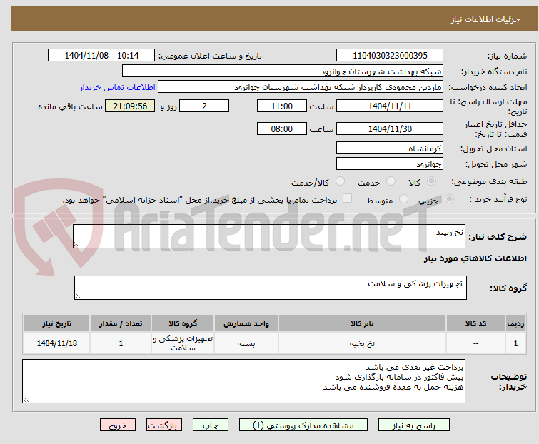 تصویر کوچک آگهی نخ ریپید