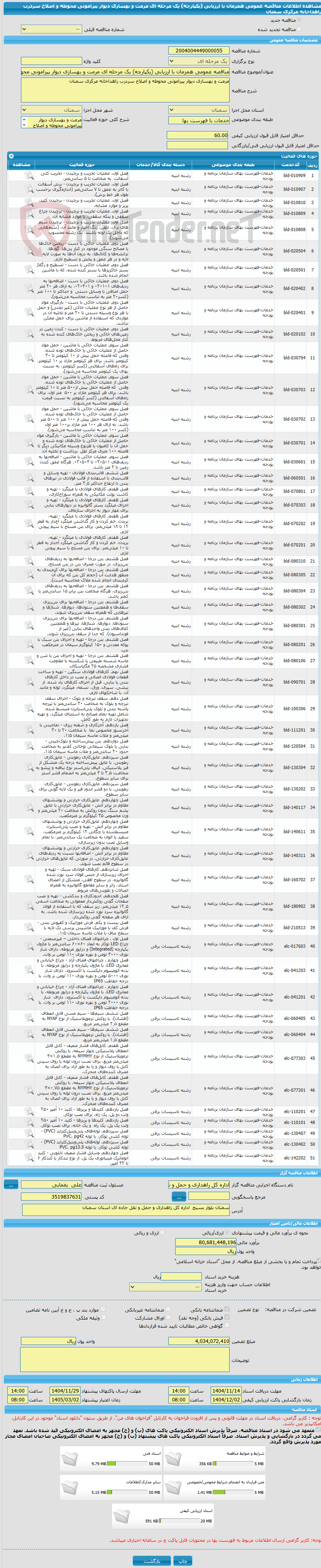 تصویر کوچک آگهی مناقصه عمومی همزمان با ارزیابی (یکپارچه) یک مرحله ای مرمت و بهسازی دیوار پیرامونی محوطه و اصلاح سردرب راهداخانه مرکزی سمنان