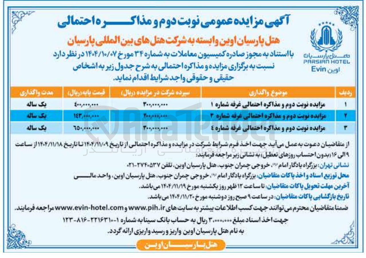 تصویر کوچک آگهی اجاره غرفه ها