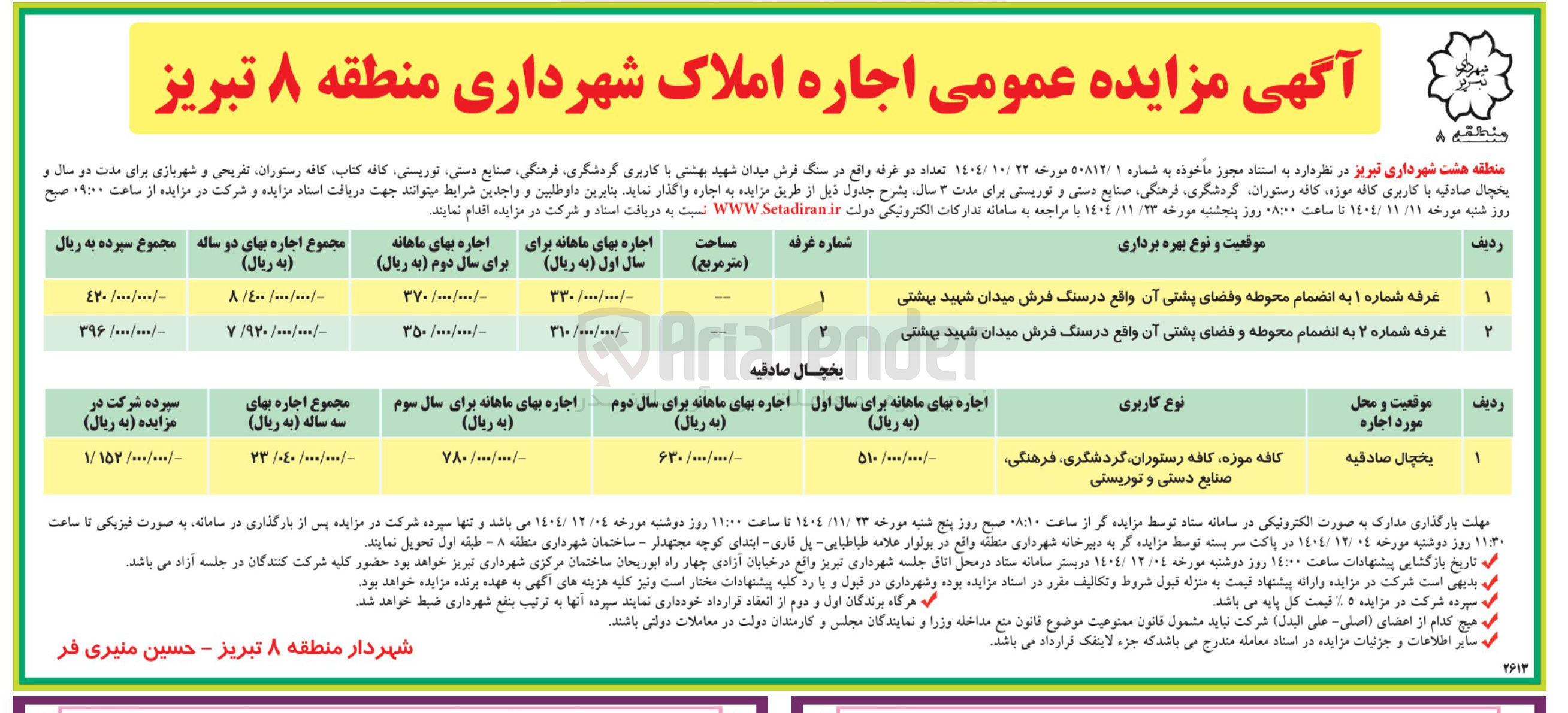 تصویر کوچک آگهی اجاره املاک