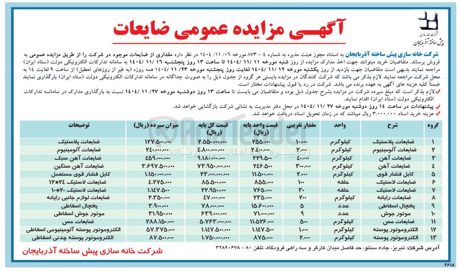 تصویر کوچک آگهی ضایعات رایانه 
