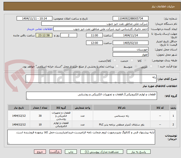 تصویر کوچک آگهی رله