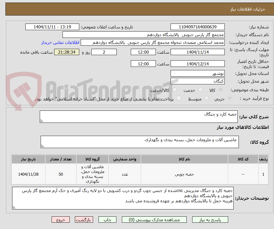 تصویر کوچک آگهی جعبه کارد و چنگال 