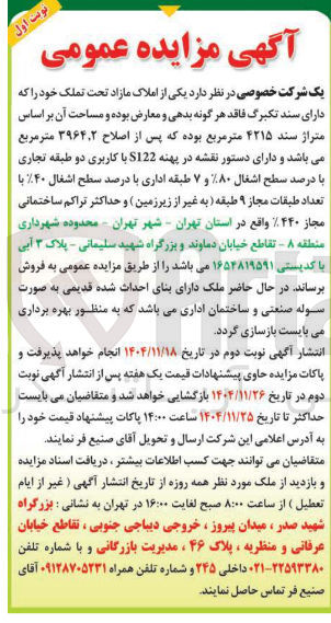 تصویر کوچک آگهی  املاک مازاد 