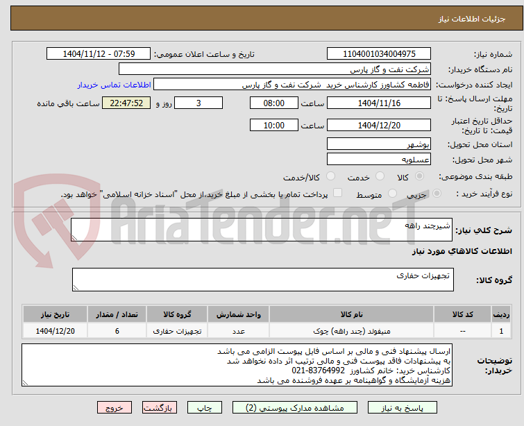 تصویر کوچک آگهی شیرچند راهه