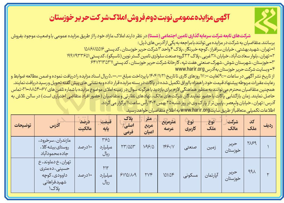 تصویر کوچک آگهی فروش املاک