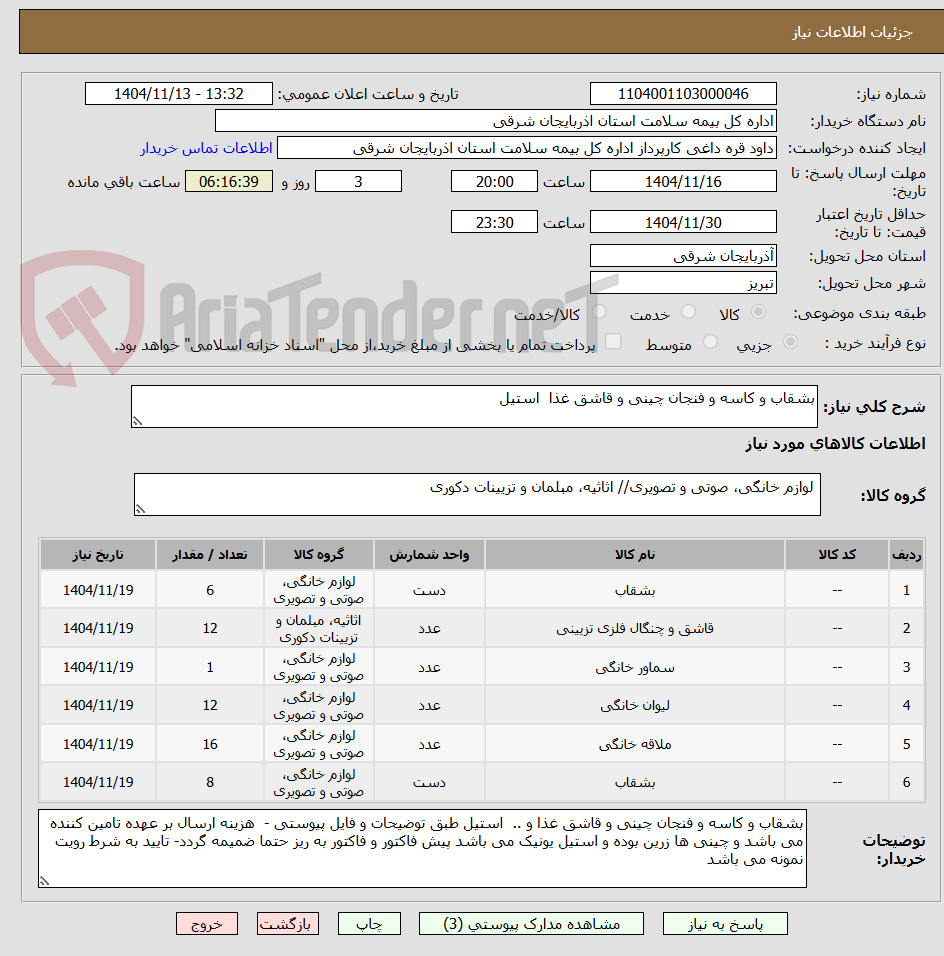 تصویر کوچک آگهی بشقاب و کاسه و فنجان چینی و قاشق غذا  استیل