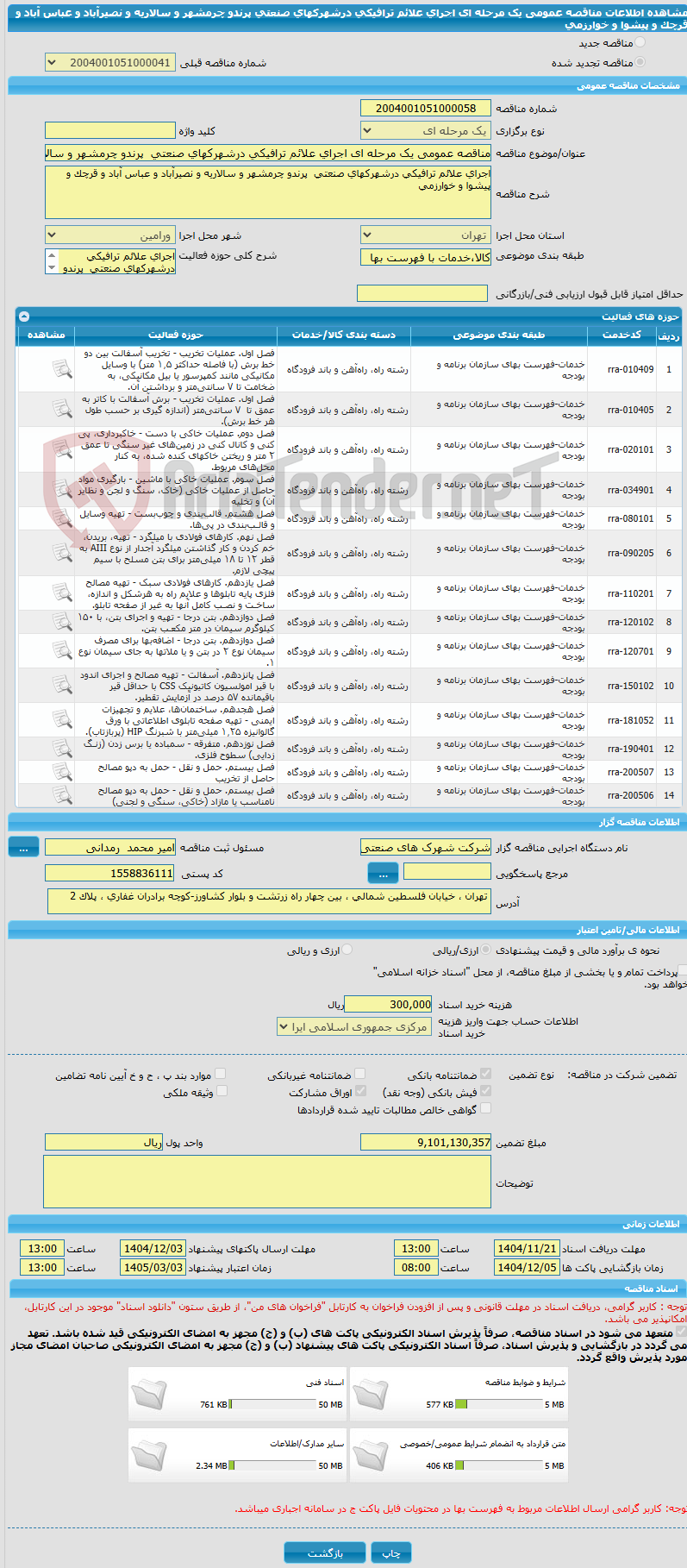 تصویر کوچک آگهی مناقصه عمومی یک مرحله ای اجرای علائم ترافیکی درشهرکهای صنعتی  پرندو چرمشهر و سالاریه و نصیرآباد و عباس آباد و قرچک و پیشوا و خوارزمی