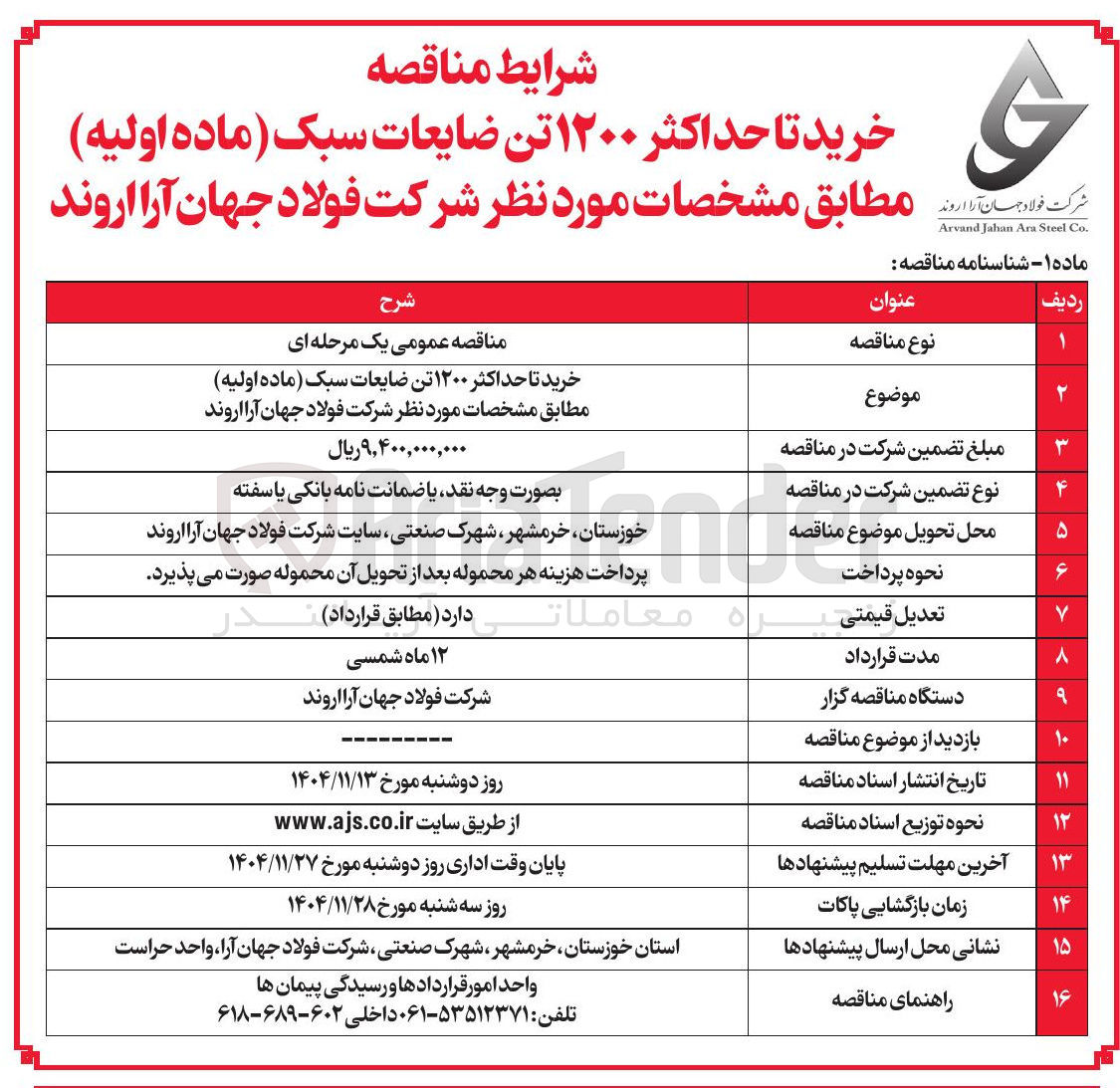 تصویر کوچک آگهی خرید تا حداکثر ۱۲۰۰ تن ضایعات سبک ماده اولیه