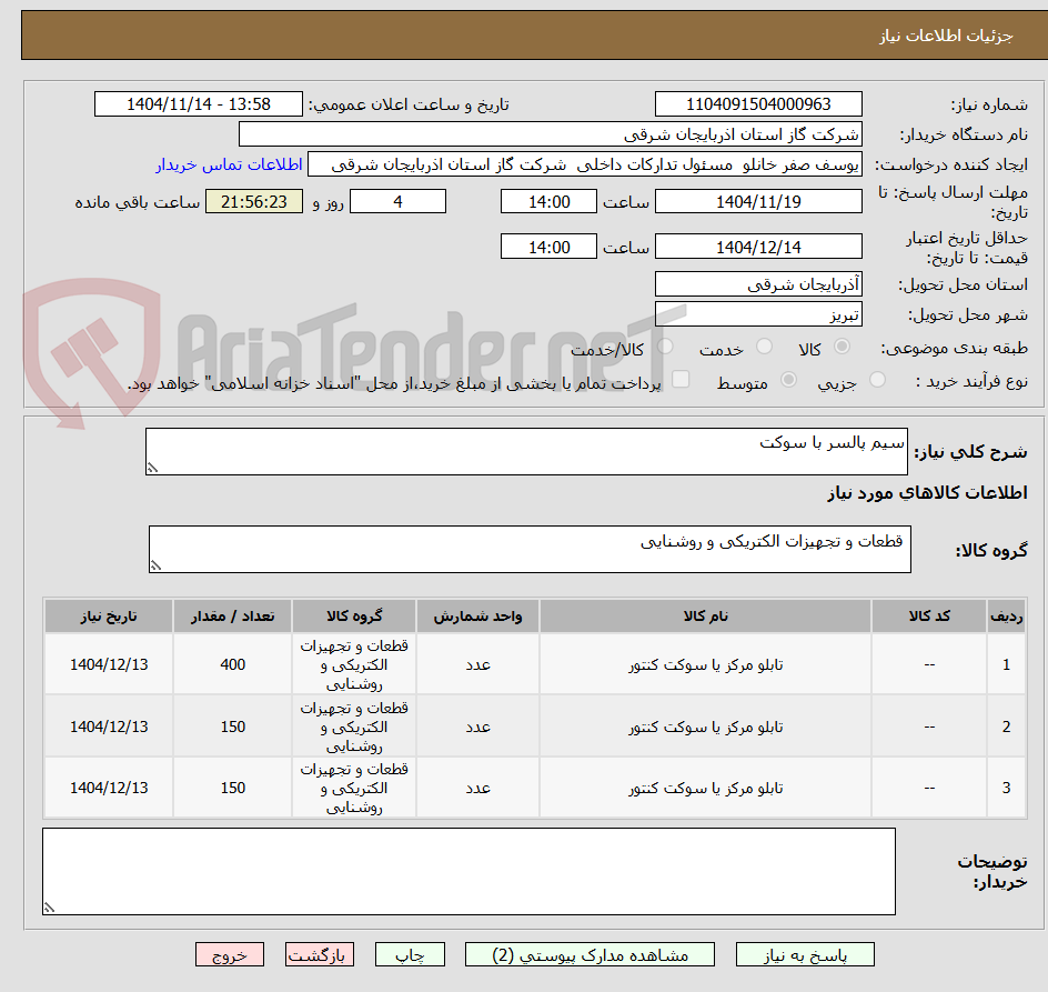 تصویر کوچک آگهی سیم پالسر با سوکت