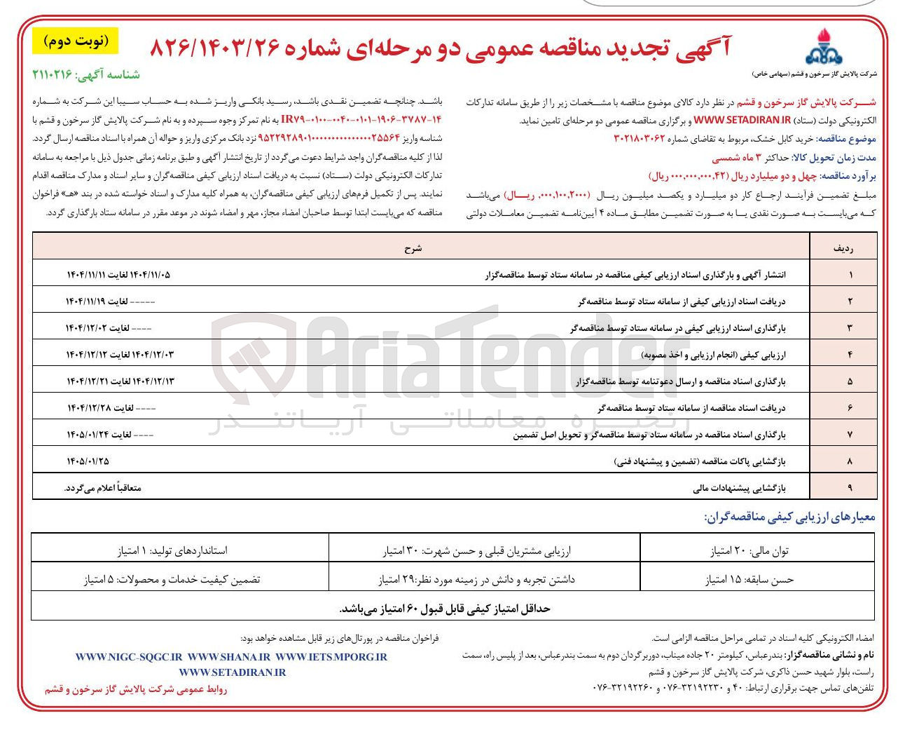 تصویر کوچک آگهی خرید کابل خشک