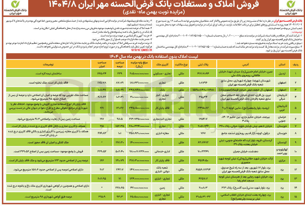 تصویر کوچک آگهی فروش املاک و مستغلات