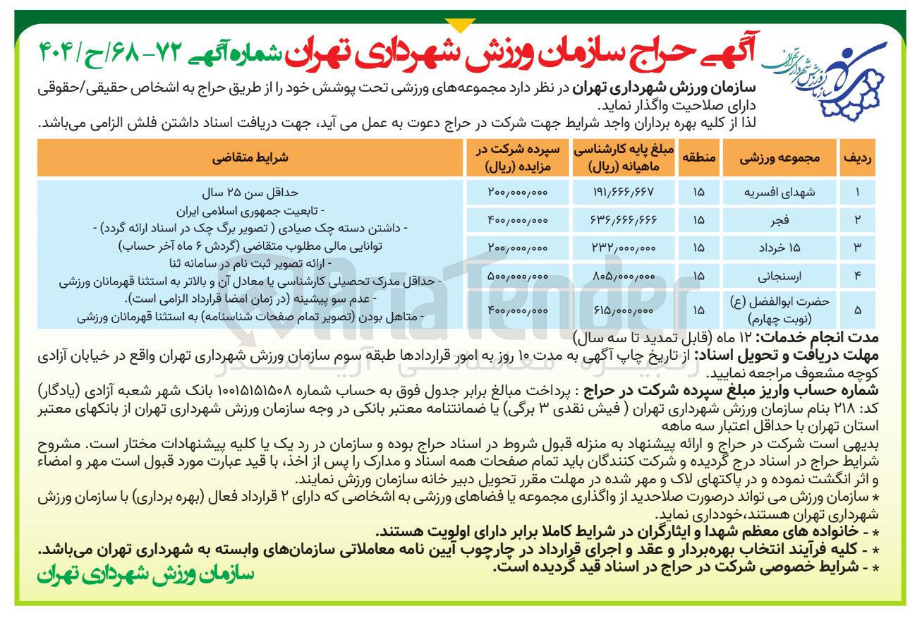 تصویر کوچک آگهی مجموعه ورزشی