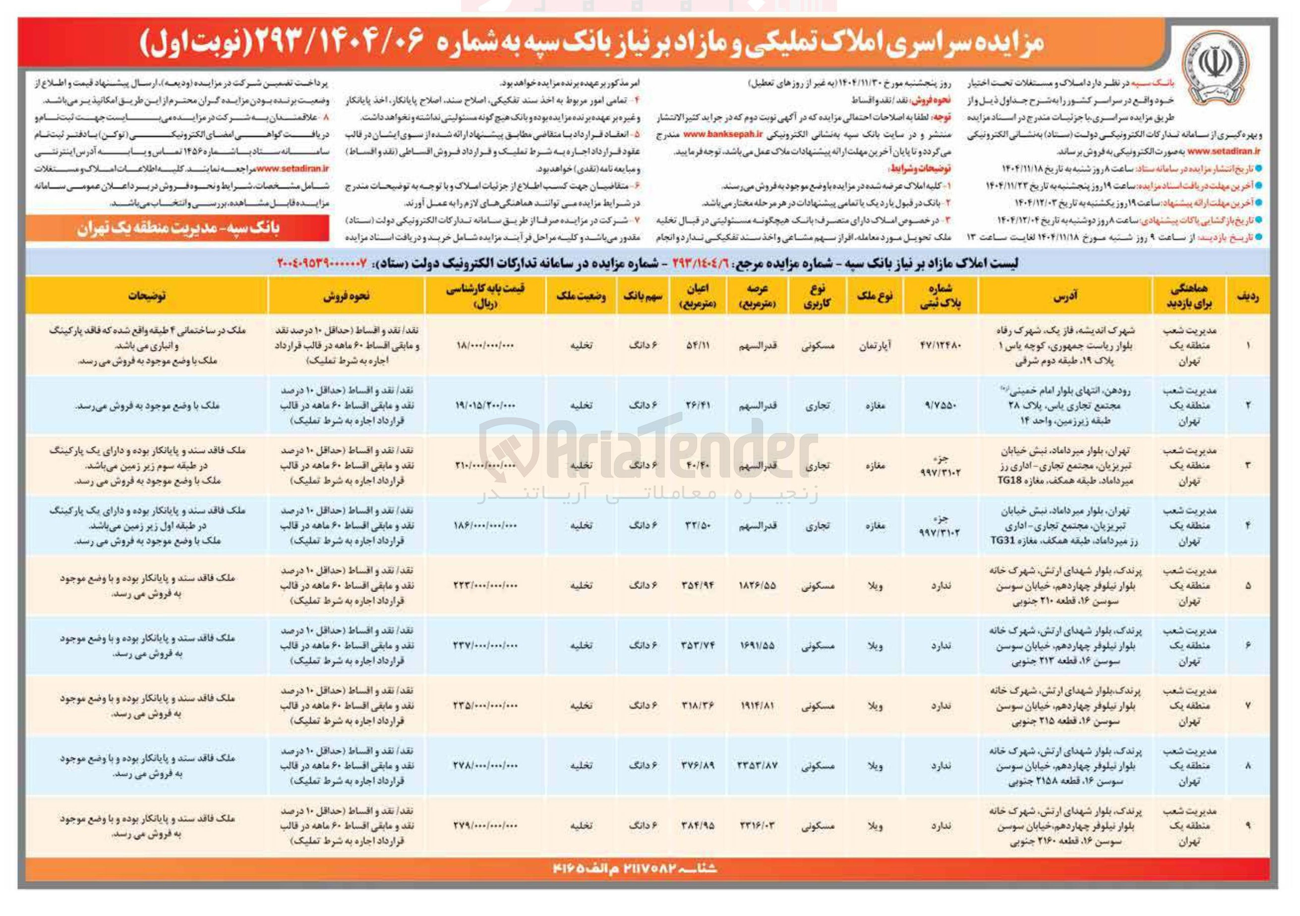 تصویر کوچک آگهی فروش املاک