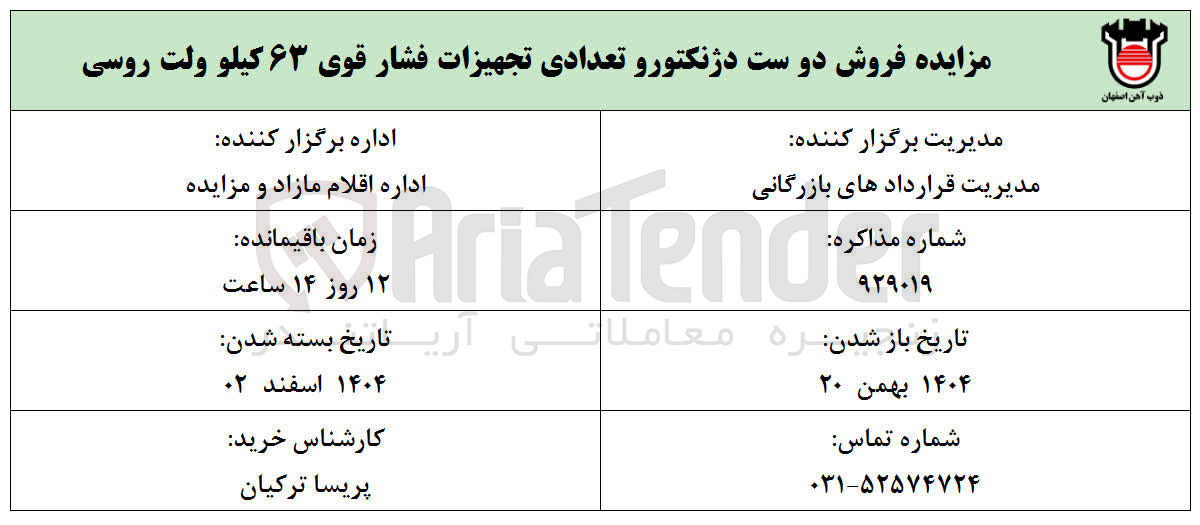 تصویر کوچک آگهی فروش دوست دژنکتور و تعدادی تجهیزات فشار قوی ۶۳ کیلو ولت روسی