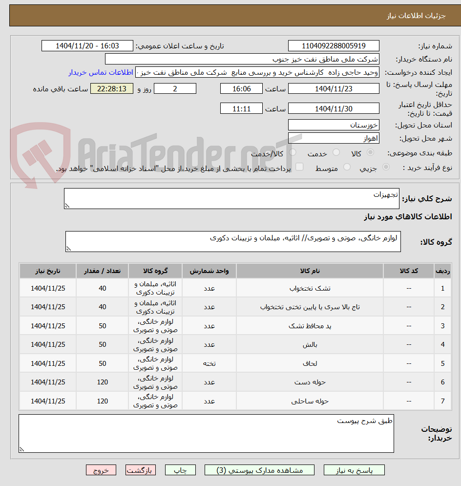 تصویر کوچک آگهی تجهیزات
