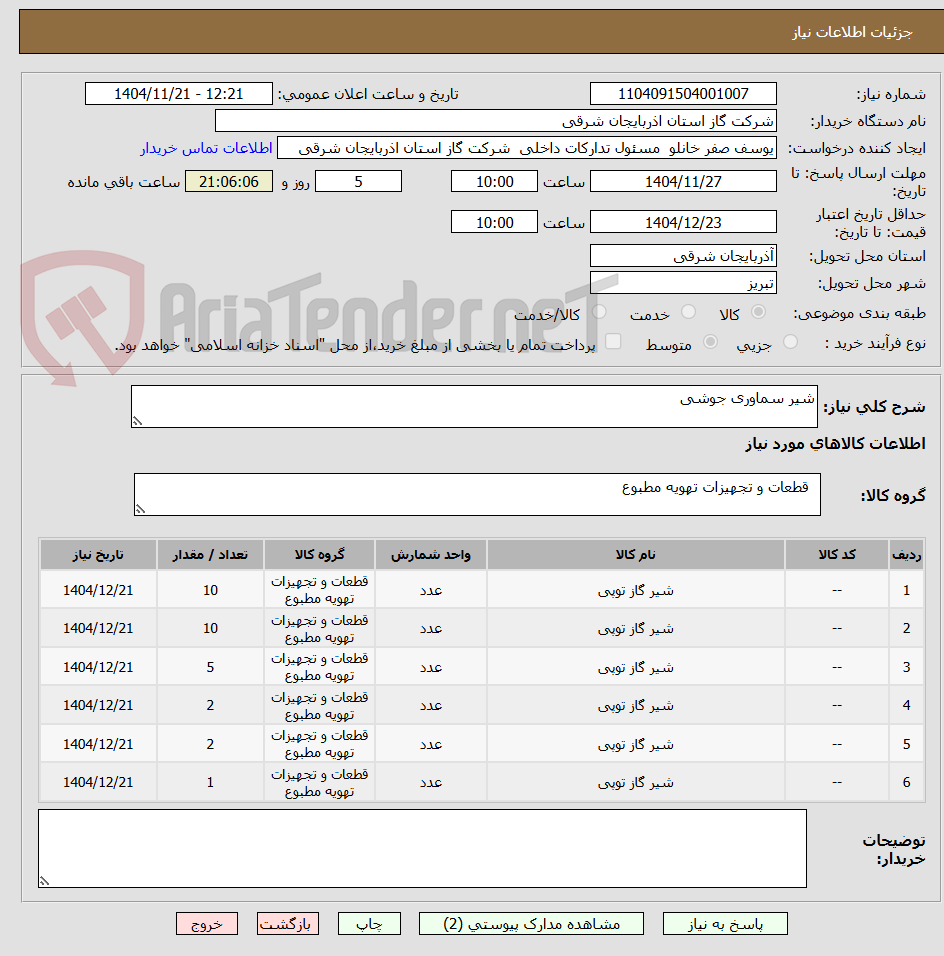 تصویر کوچک آگهی شیر سماوری جوشی