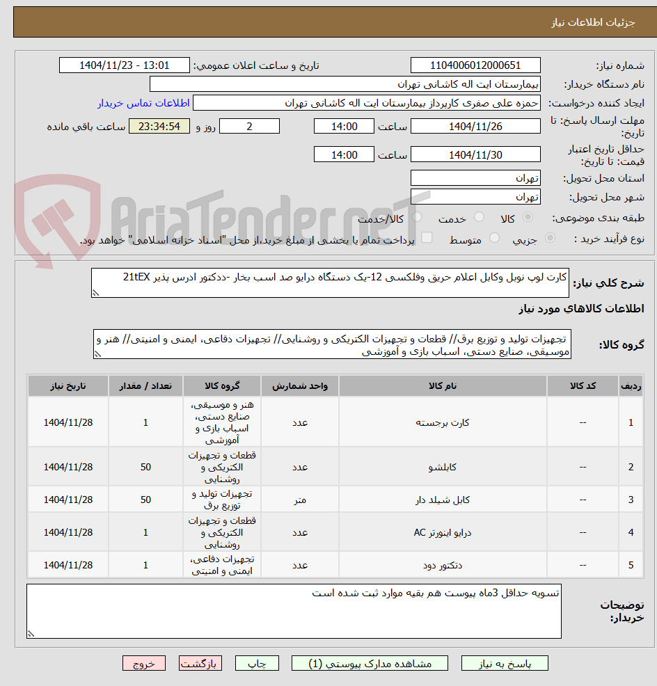 تصویر کوچک آگهی کارت لوپ نوبل وکابل اعلام حریق وفلکسی 12-یک دستگاه درایو صد اسب بخار -ددکتور ادرس پذیر 21tEX