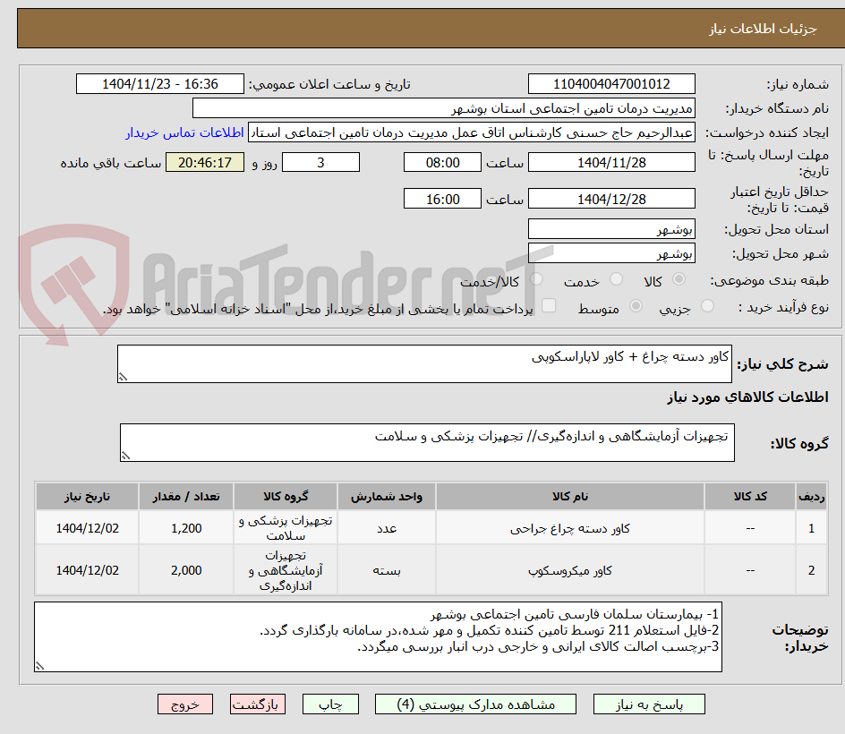 تصویر کوچک آگهی کاور دسته چراغ + کاور لاپاراسکوپی