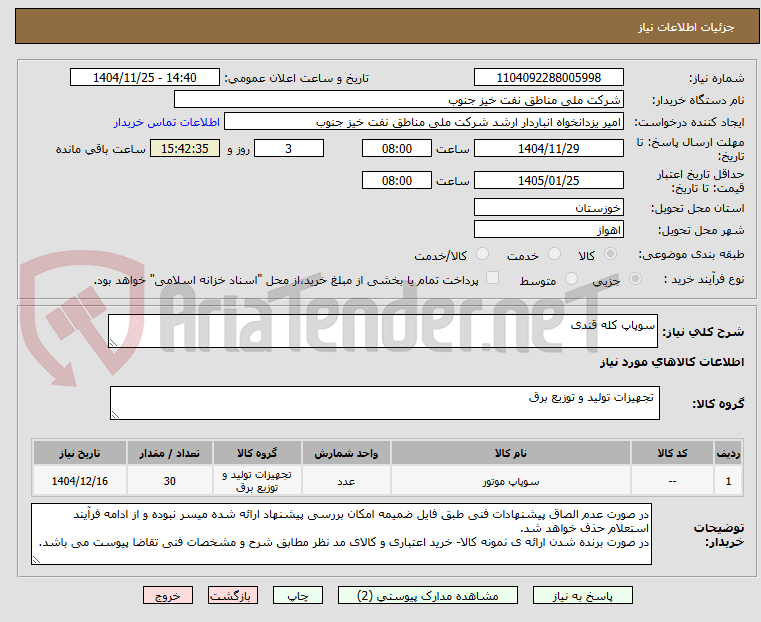 تصویر کوچک آگهی سوپاپ کله قندی