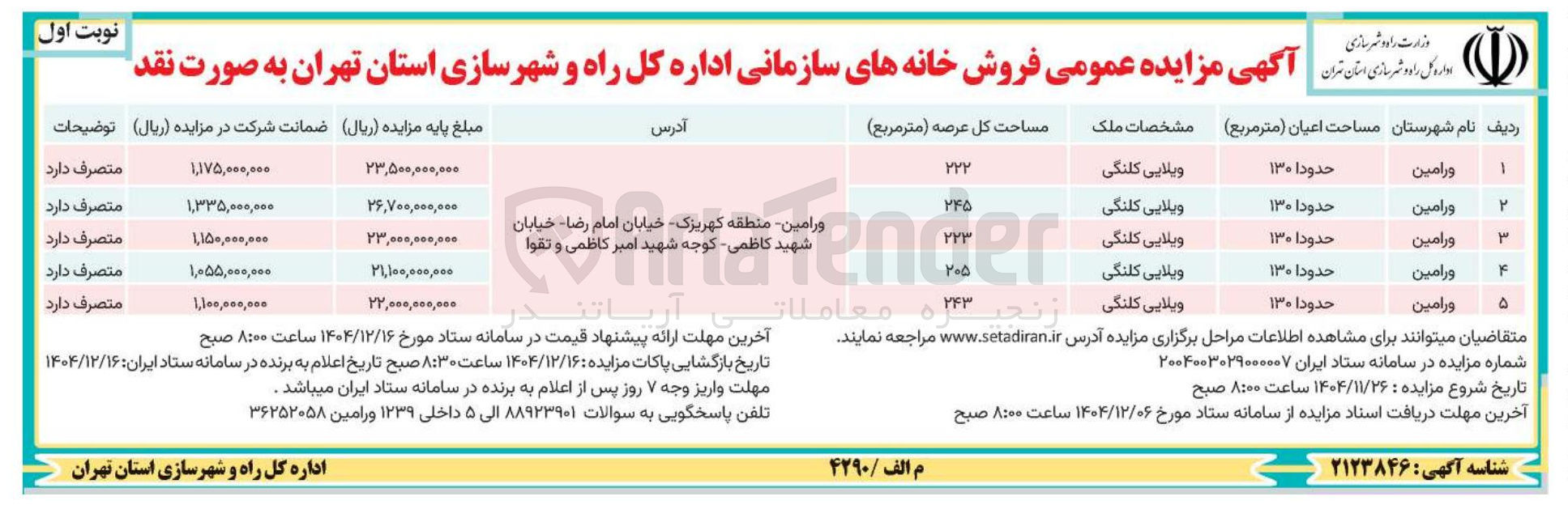 تصویر کوچک آگهی فروش خانه های سازمانی