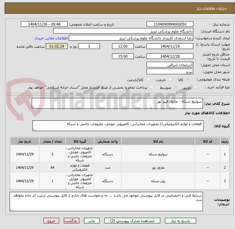 تصویر کوچک آگهی سوئیچ شبکه - ماژول فیبر نور