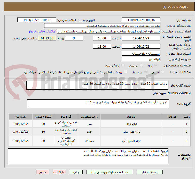 تصویر کوچک آگهی ترازوی اطفال 30 عدد - ترازو سیار 30 عدد - ترازو برزگسال 30 عدد