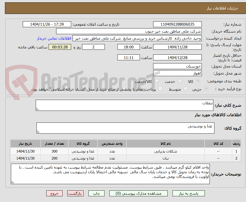 تصویر کوچک آگهی تنقلات