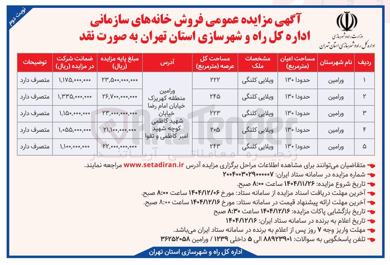 تصویر کوچک آگهی  فروش خانه های سازمانی