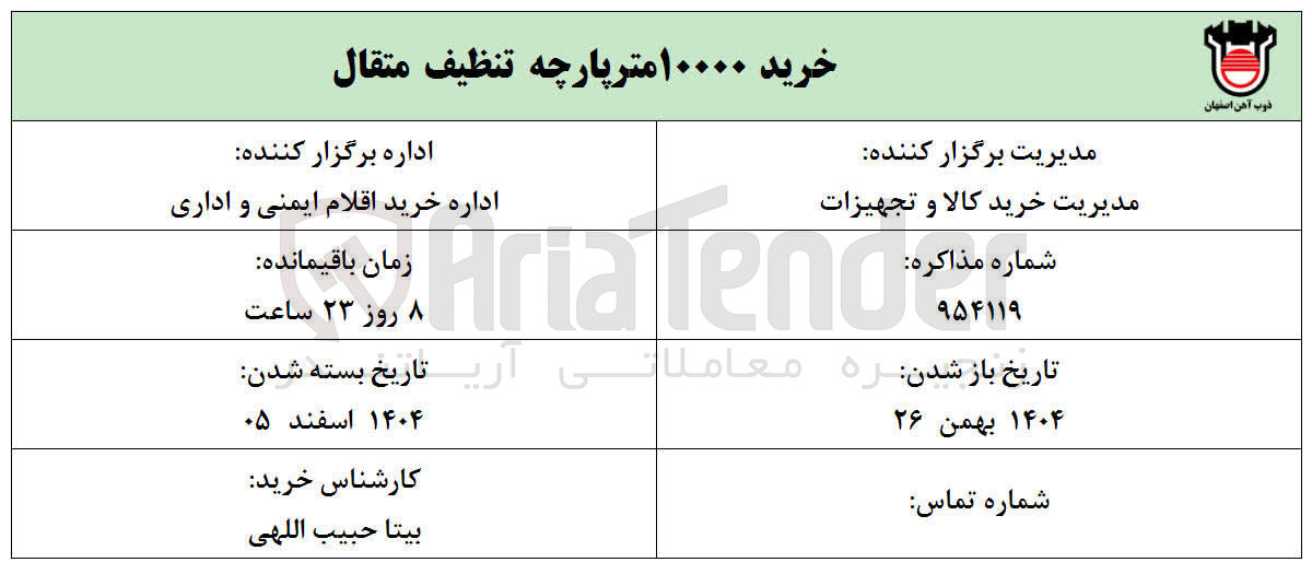 تصویر کوچک آگهی خرید ۱۰۰۰۰ متر پارچه تنظیف متقال
