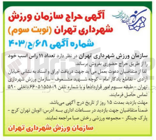 تصویر کوچک آگهی فروش تعداد ۱۱ راس اسب