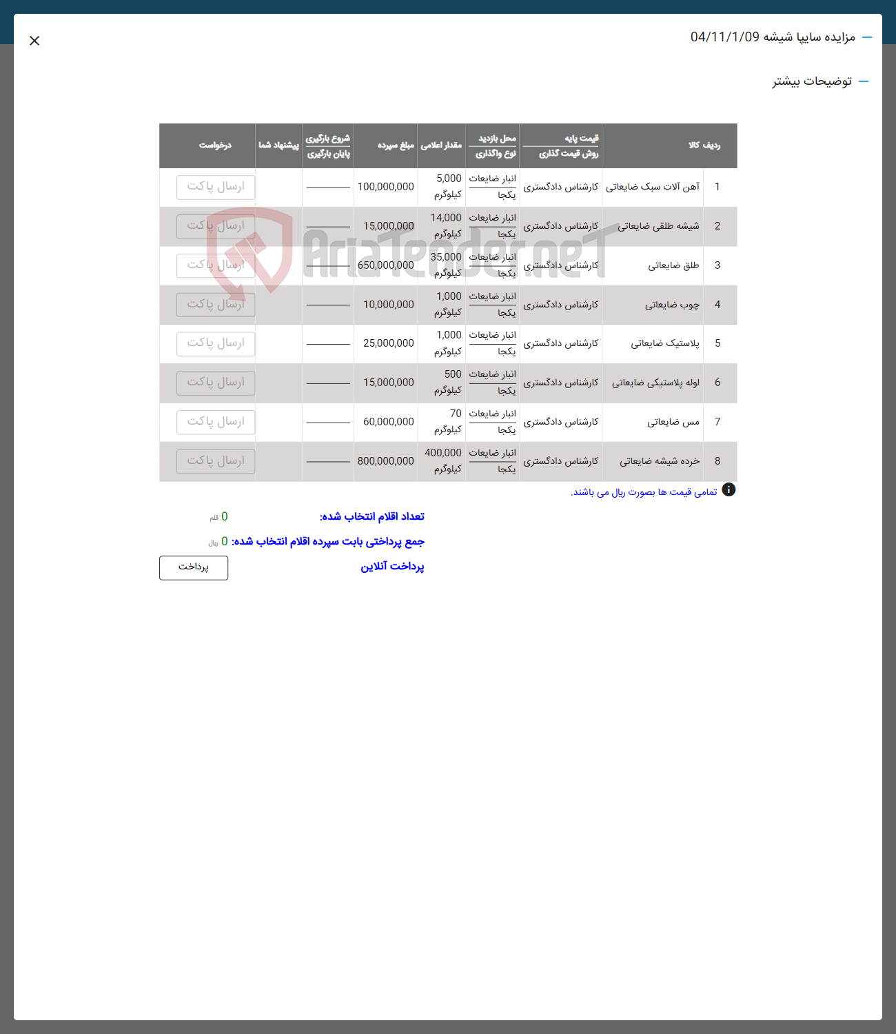 تصویر کوچک آگهی فروش آهن آلات سبک ضایعاتی - شیشه طلقی ضایعاتی - طلق ضایعاتی - چوب ضایعاتی - پلاستیک ضایعاتی -  لوله پلاستیکی ضایعاتی - مس ضایعاتی - خرده شیشه ضایعاتی 