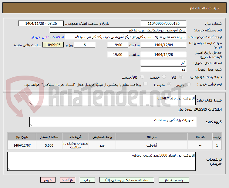 تصویر کوچک آگهی آنژیوکت ابی برند COMFY