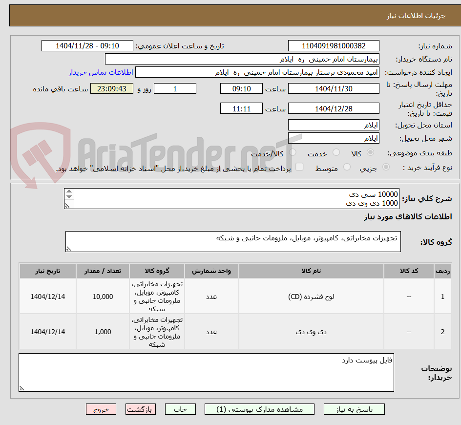 تصویر کوچک آگهی 10000 سی دی
1000 دی وی دی
11000 کاور ضد خش