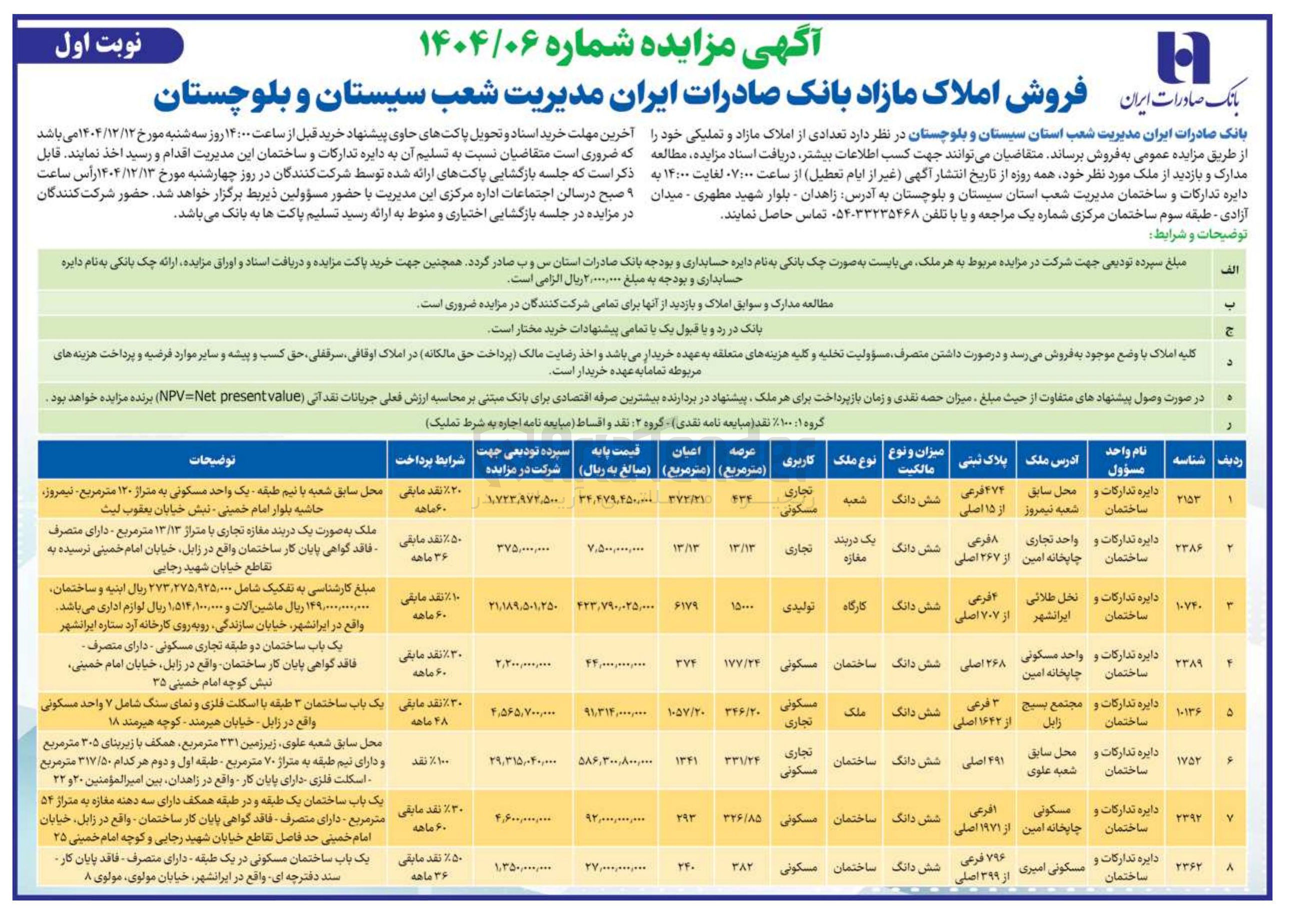 تصویر کوچک آگهی فروش املاک
