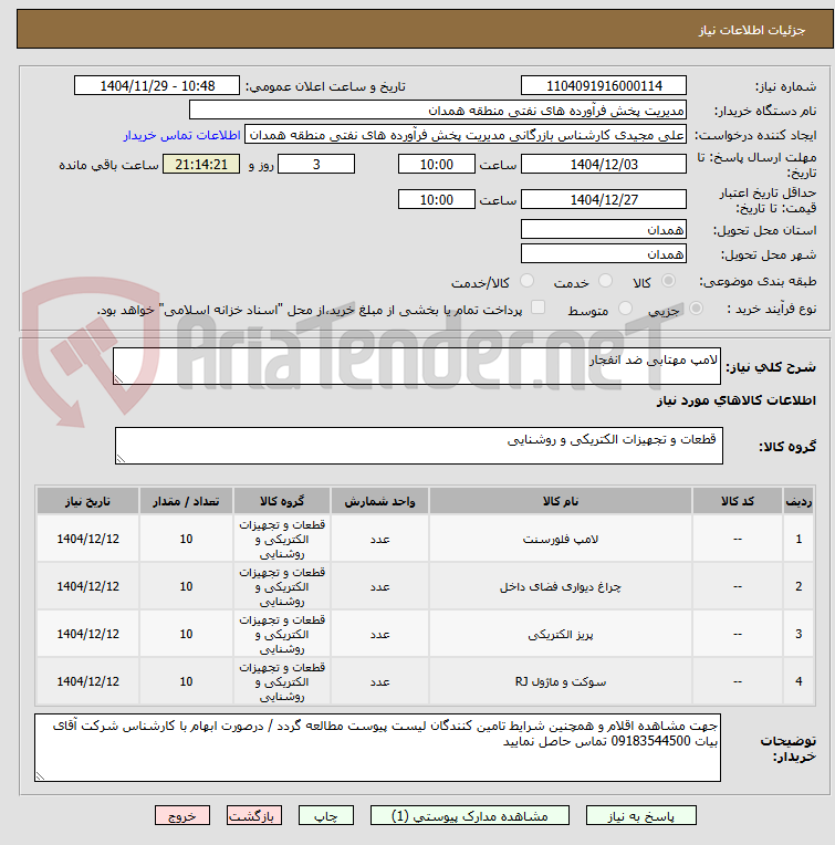 تصویر کوچک آگهی لامپ مهتابی ضد انفجار