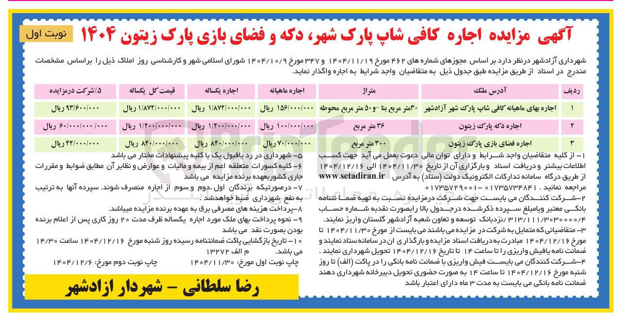 تصویر کوچک آگهی اجاره بهای ماهیانه کافی شاپ