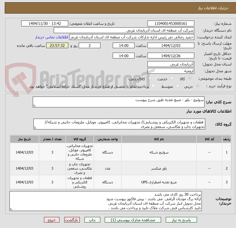 تصویر کوچک آگهی سوئیچ - پاور - منبع تغذیه طبق شرح پیوست