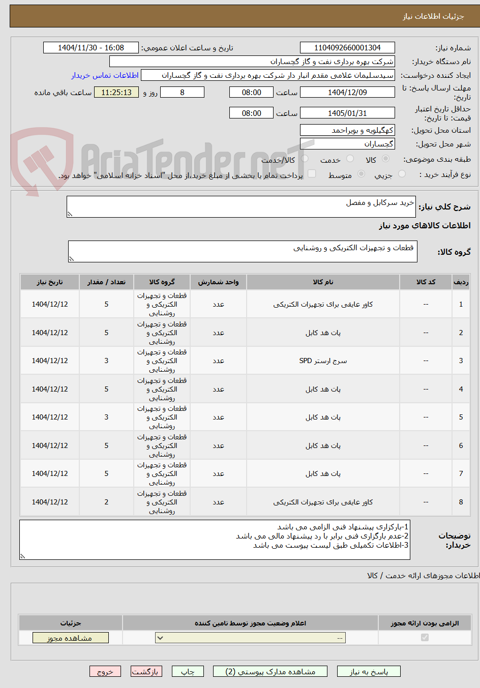 تصویر کوچک آگهی خرید سرکابل و مفصل