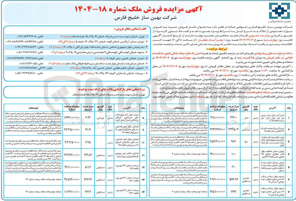 تصویر کوچک آگهی فروش ملک