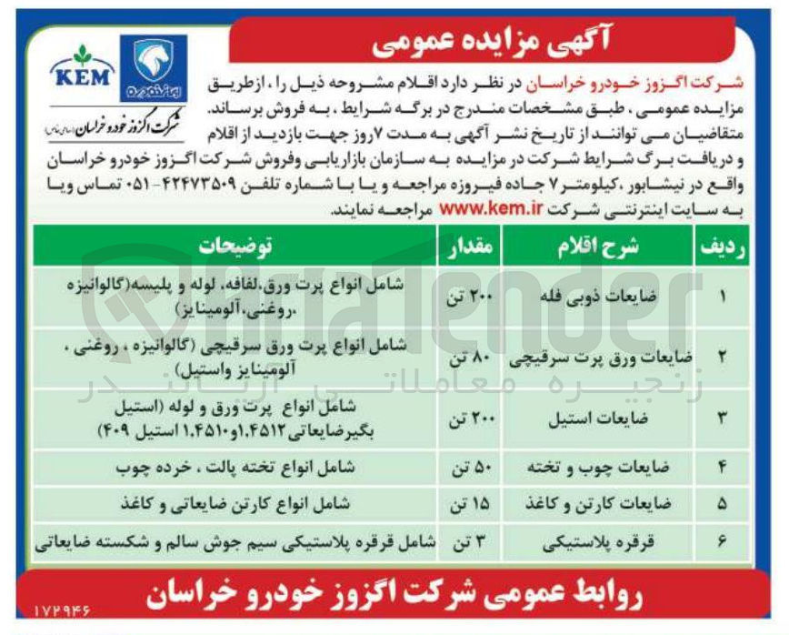 تصویر کوچک آگهی قرقره پلاستیکی