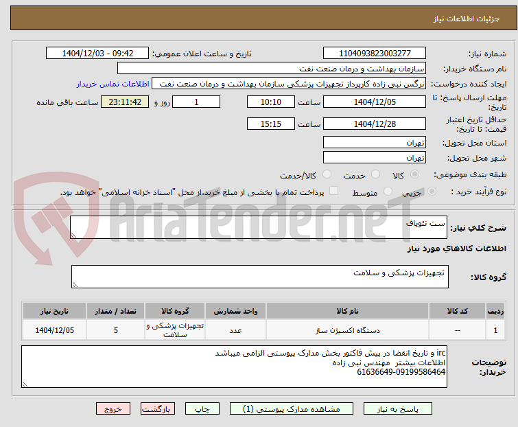 تصویر کوچک آگهی ست نئوپاف